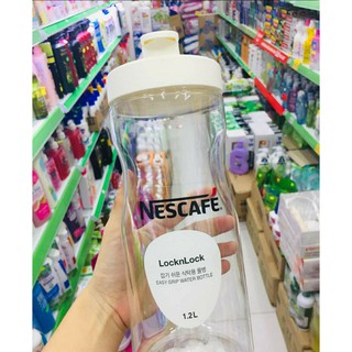 (set 2 bình) Bình đựng nước Lock&Lock Nescafe/milo 1.2L