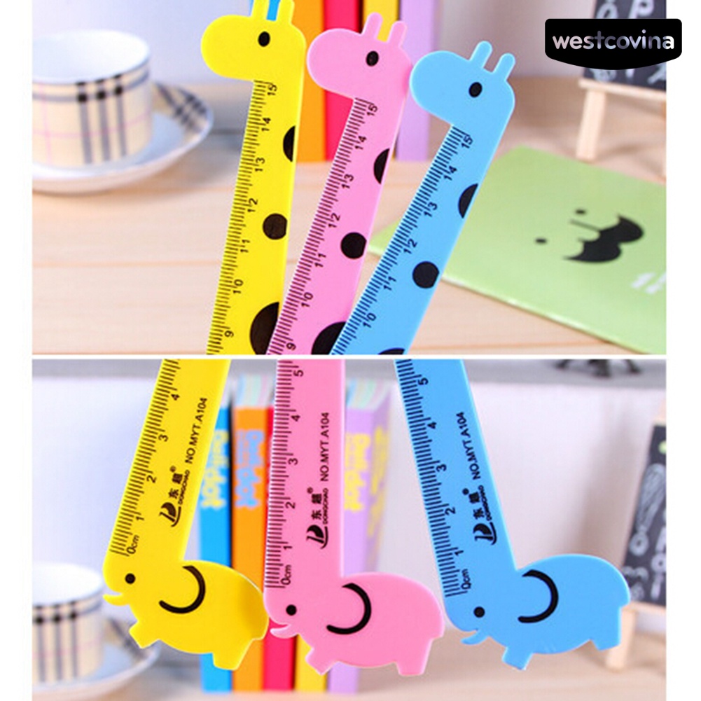 Mới Thước Đo Hình Hươu Cao Cổ Xinh Xắn Dành Cho Học Sinh