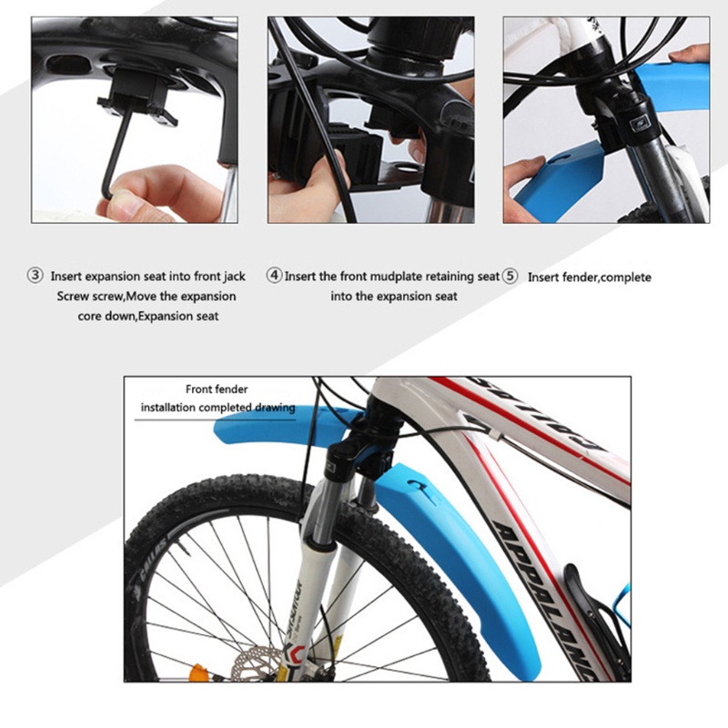 Tấm Chắn Bùn Trước Và Sau Màu Đen / Xanh Dương / Xám / Xanh Lá Chuyên Dụng Cho