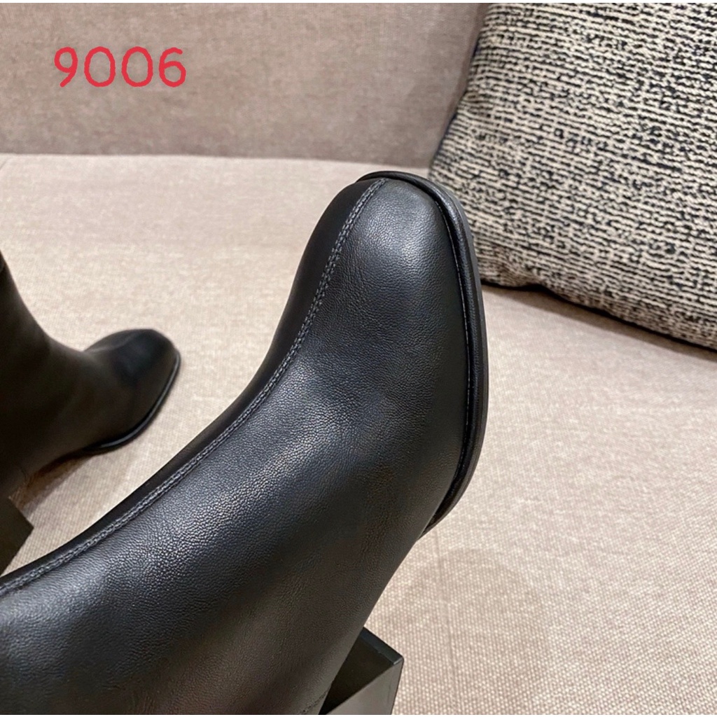 (S195) Bốt nữ gót khía 6 phân lót lông (mã túi 9006)