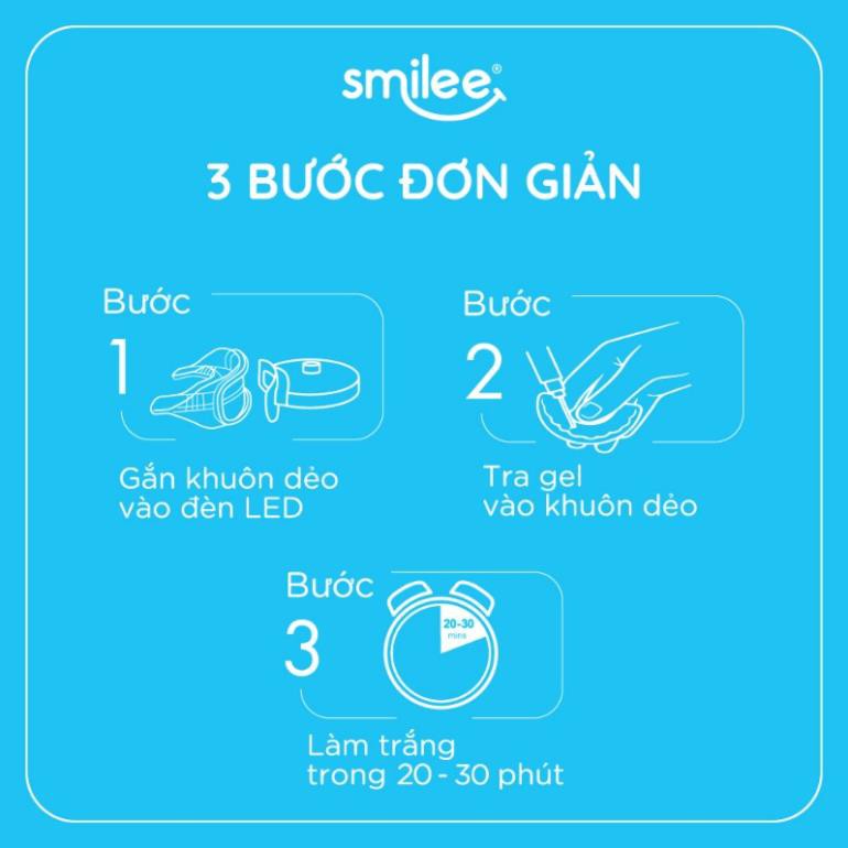 Smilee Extra, Smilee Max - Máy làm trắng răng không ê buốt, làm trắng 3-6 tone, xuất xứ USA