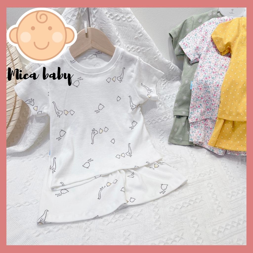Bộ quần áo cộc tay họa tiết đáng yêu cho bé Mica baby QA19