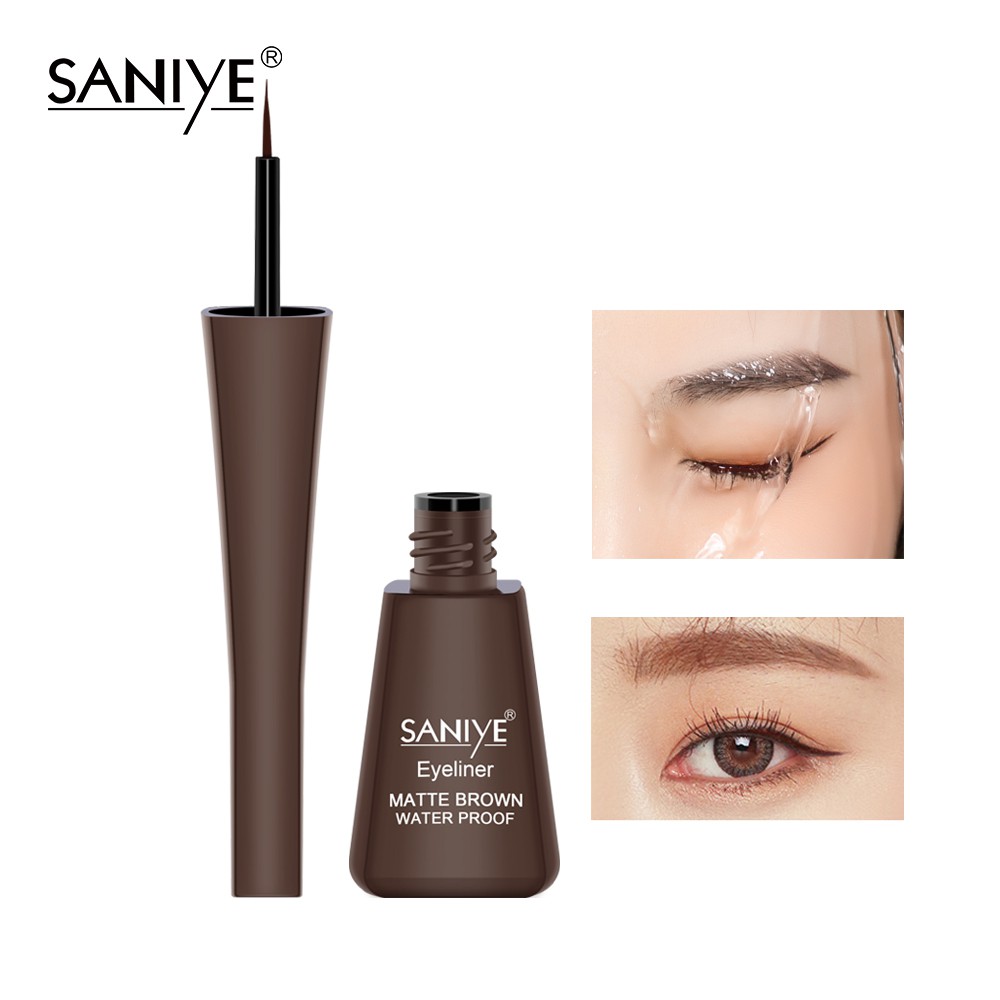 Bút kẻ mắt dạng lỏng SANIYE M255 màu nâu/ đen dung tích 10ml