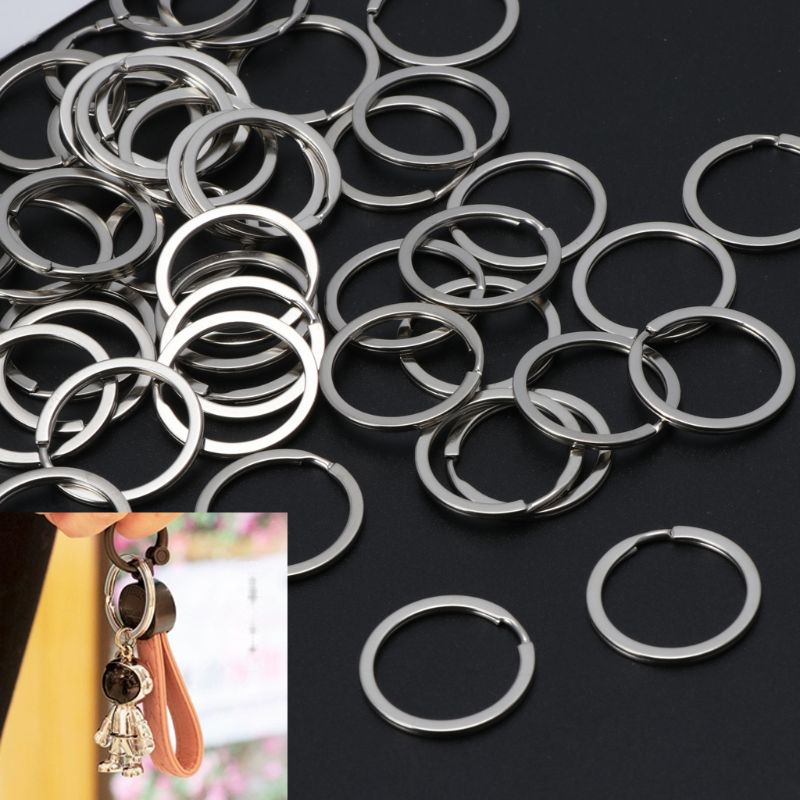 Set 50 Vòng Kim Loại Gắn Chìa Khóa 1 Inch