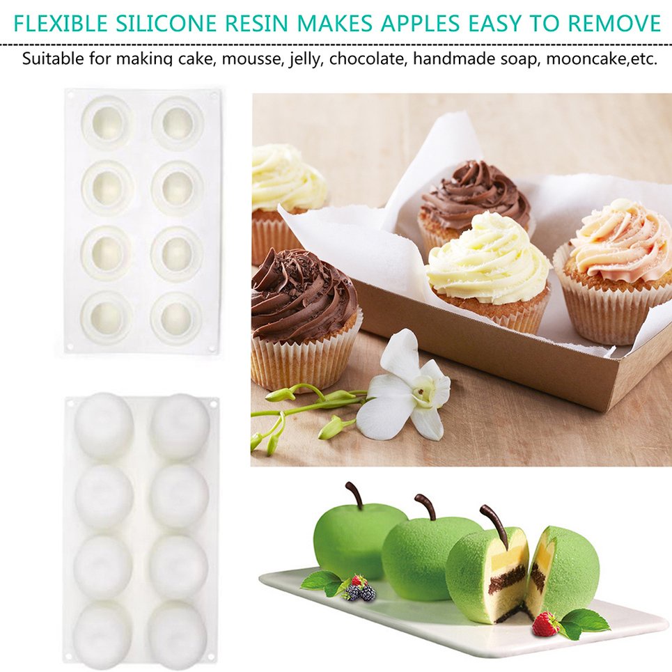 Apple Cake Silicone Mold 3D Cake Fondant Mold Portable Cake Decorating Tools