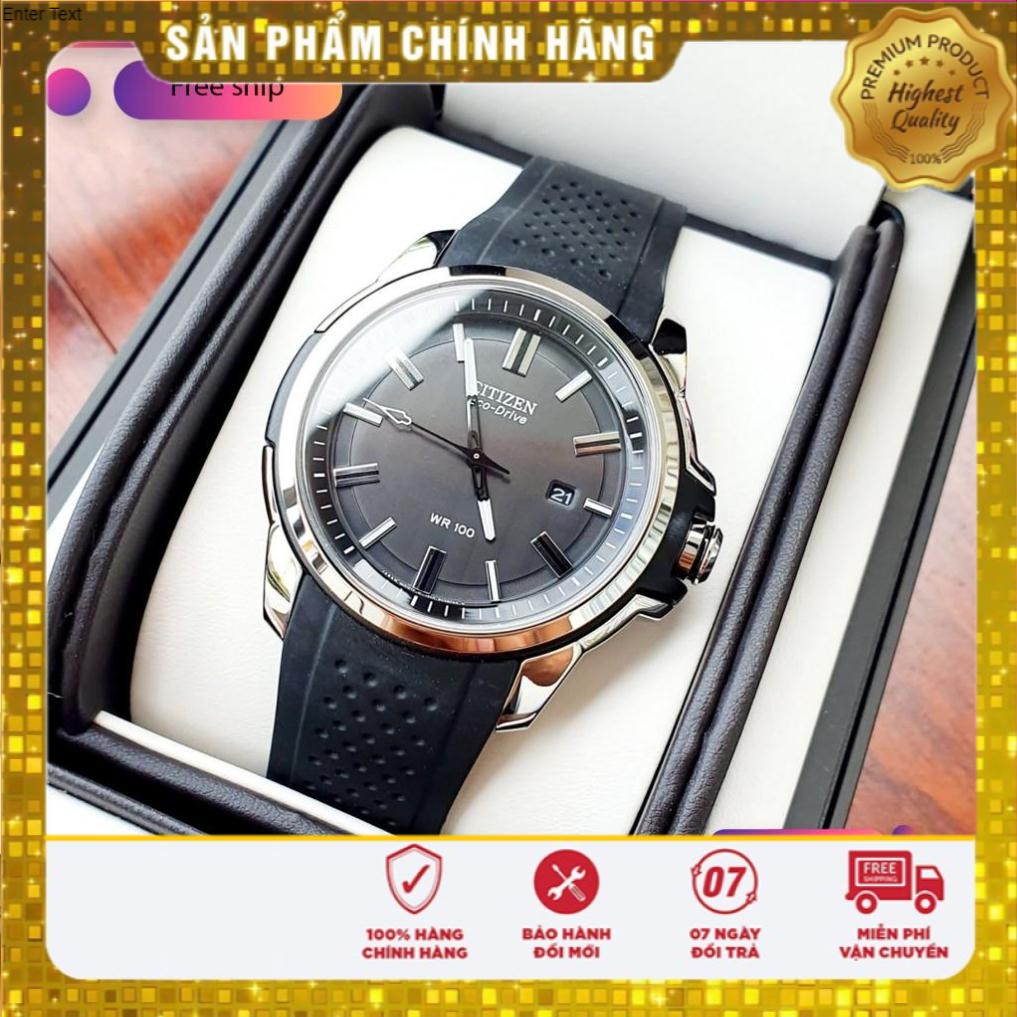 Đồng hồ Nam Citizen AW1150-07E Eco Drive Mặt đen,Lịch ngày-Năng lượn ánh sán -Size 43mm Full Box ⚜️Hàng Authentic⚜️