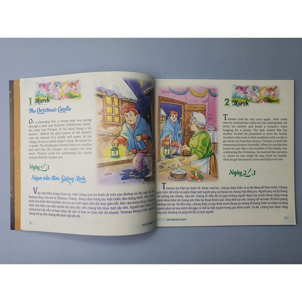 Sách - Combo 5 Cuốn 365 Chuyện Kể Giáng Sinh Từ Tháng 1 - 10 (Song Ngữ Anh - Việt) Lẻ Tùy Chọn | BigBuy360 - bigbuy360.vn
