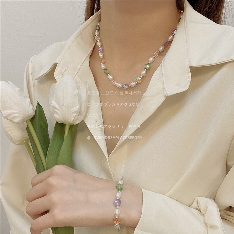 Vòng Cổ Xương Quai Xanh Ngọc Trai Phát Sáng Phong Cách Ngọt Ngào Dễ Thương Phong Cách Hàn Quốc Cho Nữ