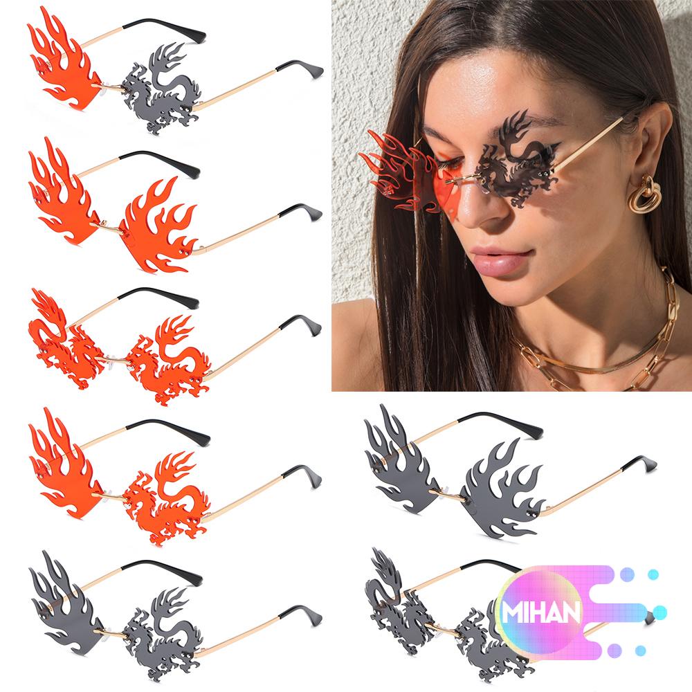 Kính Mát Không Gọng Chống Tia UV400 Thời Trang Dành Cho Nam Nữ MIHAN1