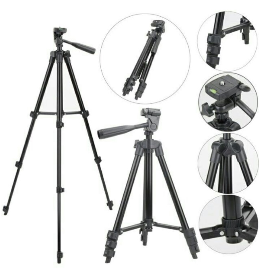 Chân đế gậy chụp ảnh Tripod 3120 chống rung ,quay phim chụp ảnh tự sướng Selfie, giá đỡ máy ảnh xoay 360