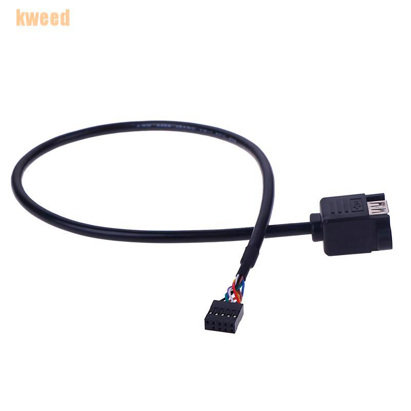 1 Dây Cáp Chuyển Đổi 9 Pin Sang 2 Cổng Usb 2.0 Cái