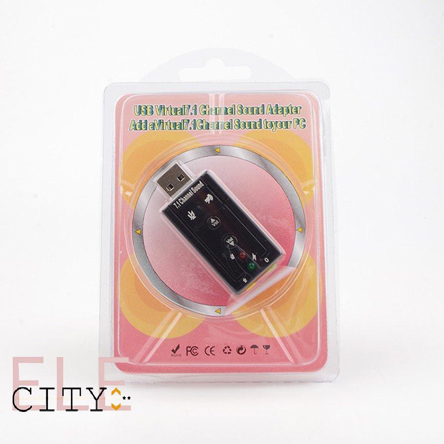 CHANNEL Card Âm Thanh Usb 7.1 Kênh 3d 107ele