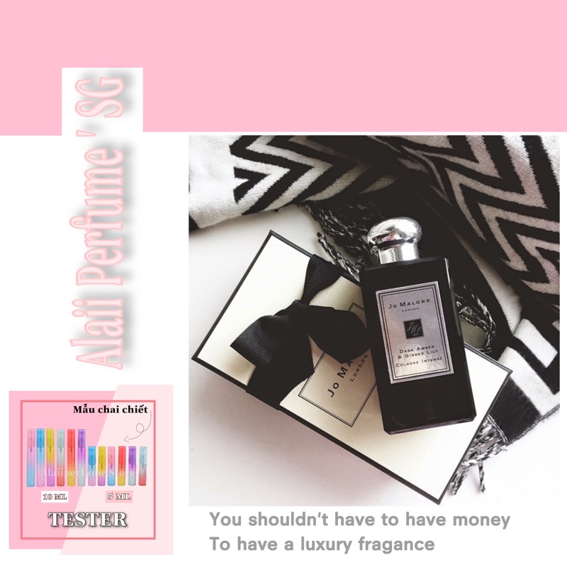 🍃 Nước hoa dùng thử Jo Malone Dark Amber & Ginger Lily Test 10ml/20ml ⁻ᴬᴸᴬᴵᴵᴾᴱᴿᶠᵁᴹᴱ'ˢᴳ⁻ freeship