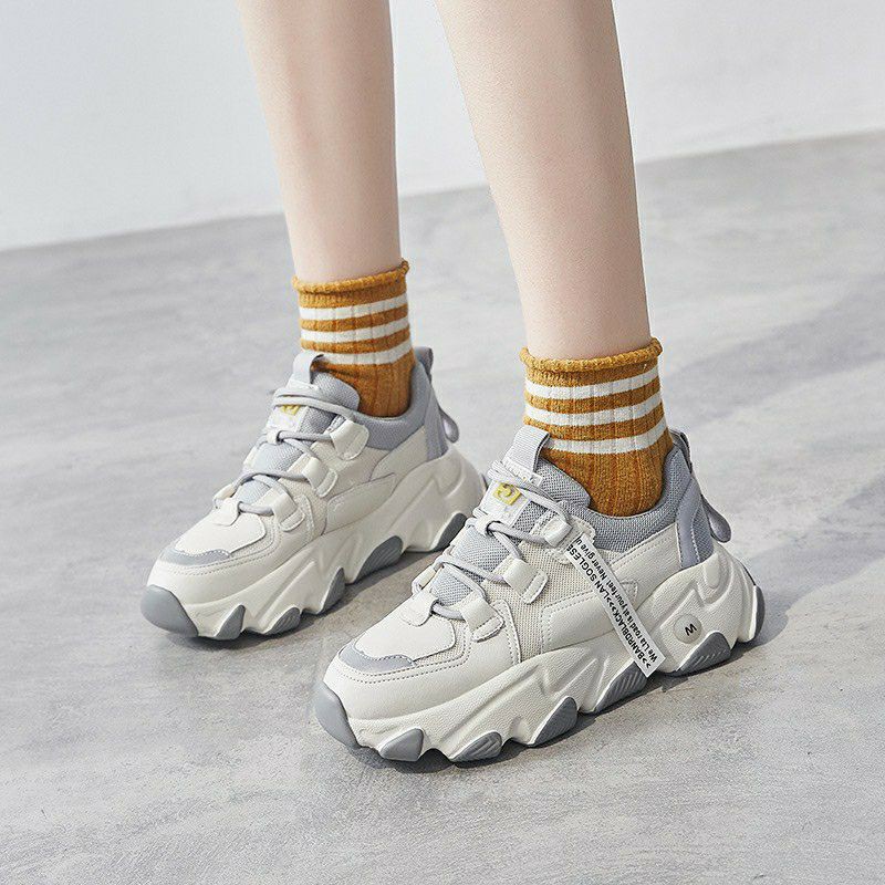 ( 2 Màu ) Giày Thể Thao Nữ Sneaker Mới 5S Kiểu Dáng Mới , Giày Nữ Mới Kiểu Dáng Hàn Quốc Hot Trend 2020