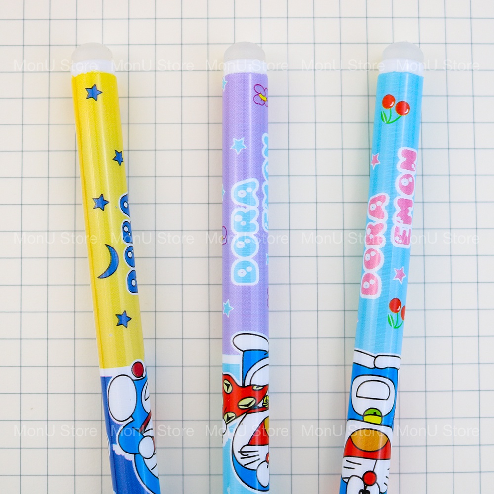 Bút bi nước, bút gel mực xanh có thể xóa được DORAEMON DOREMON dễ thương cute MON0340 TooYoo