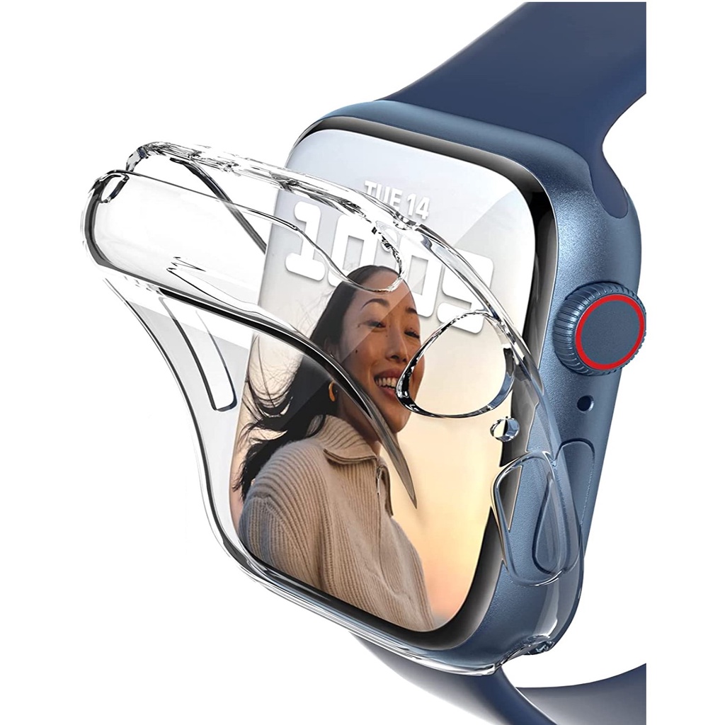 Ốp Dẻo Bảo Vệ Màn Hình Apple Watch Series 7/6/5/SE/4/3/2/1 Size 38-40-41-42-44-45mm