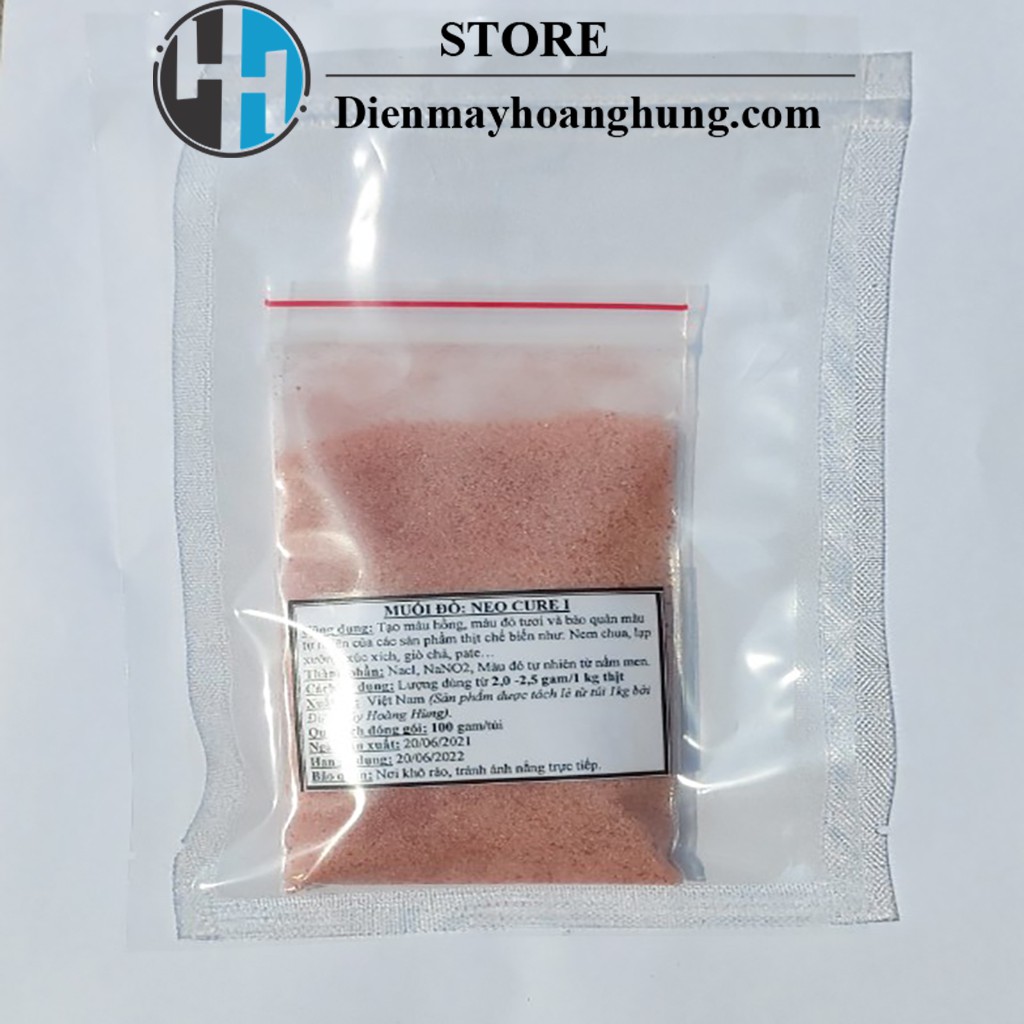 [Chính hãng] [100-300Gram]Muối đỏ Neo Cure giữ màu đỏ cho các sản phẩm từ thịt như xúc xích, nem chua, lạp xưởng