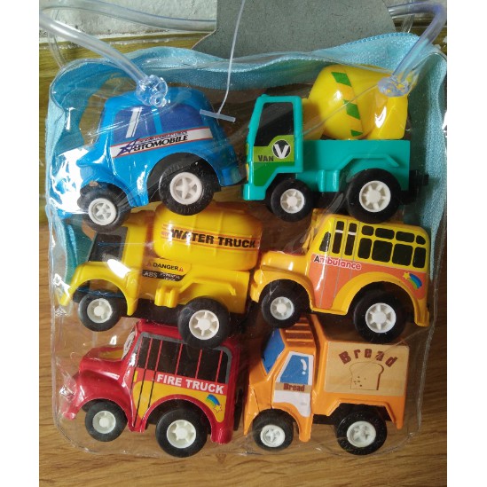 Set 6 ô tô bánh đà cho bé (ảnh thật)