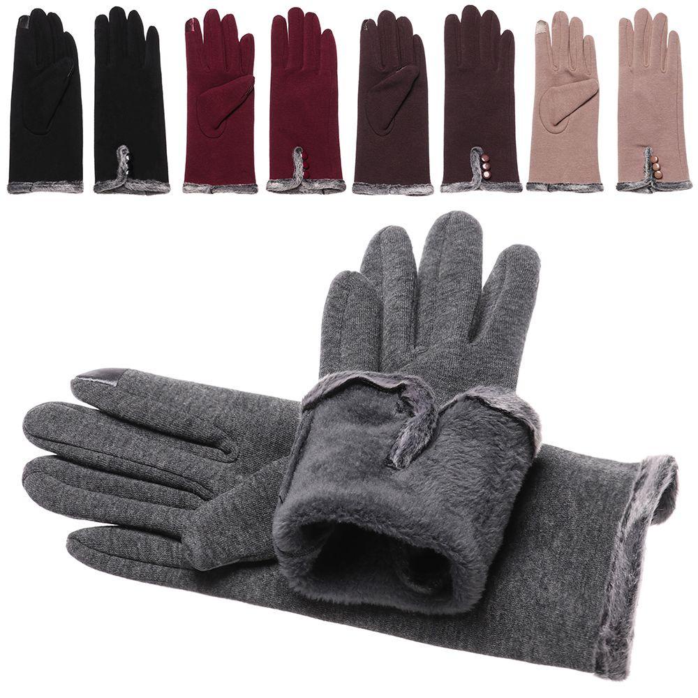 PEARLVN Găng Tay Giữ Ấm Thời Trang Có Thể Chạm Màn Hình Cảm Ứng