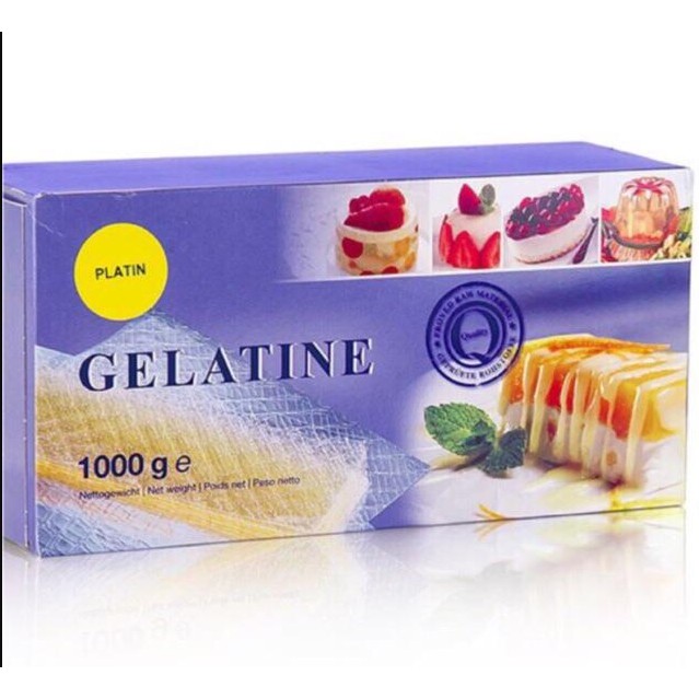 1 lá gelatin Ewald