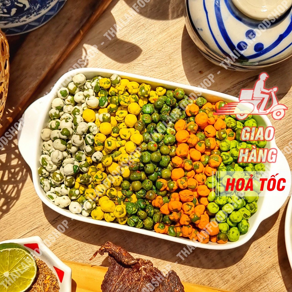 Đậu Hà Lan Mix Vị - Đậu Hà Lan Tỏi Ớt Lon 300Gr - 150Gr