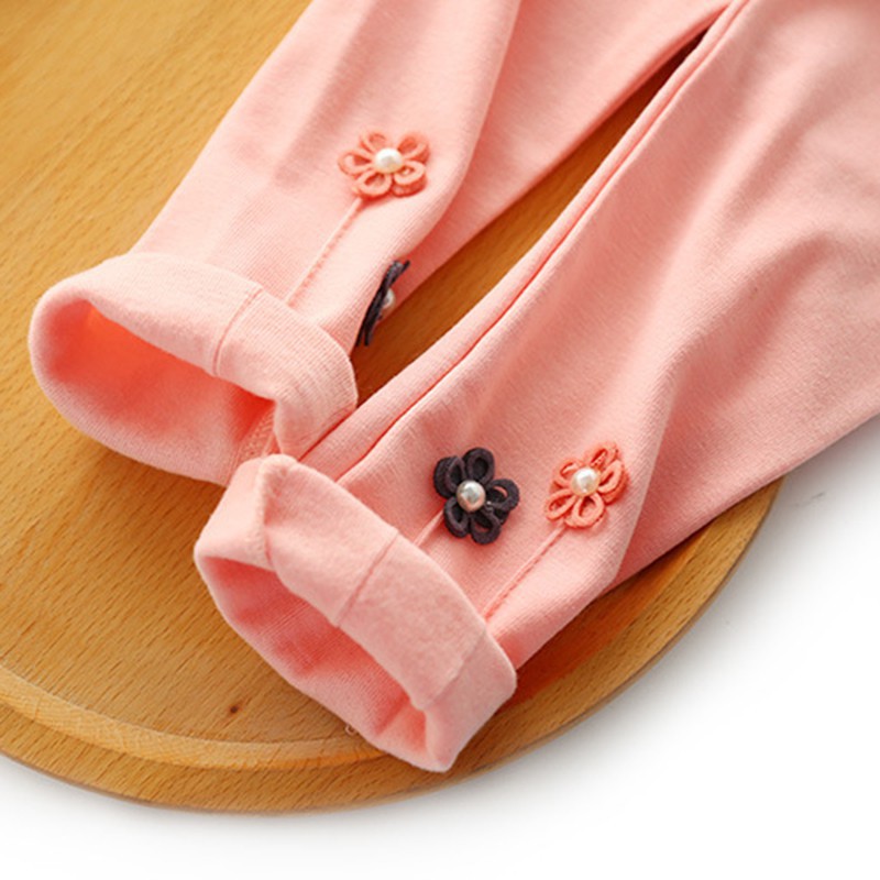 Quần legging thêu hoa cho trẻ
