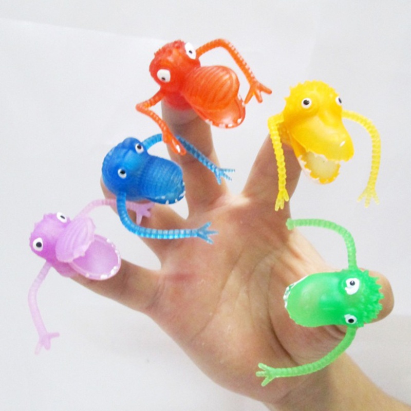 Đồ Chơi Con Rối Ngón Tay Hình Khủng Long Cho Bé
