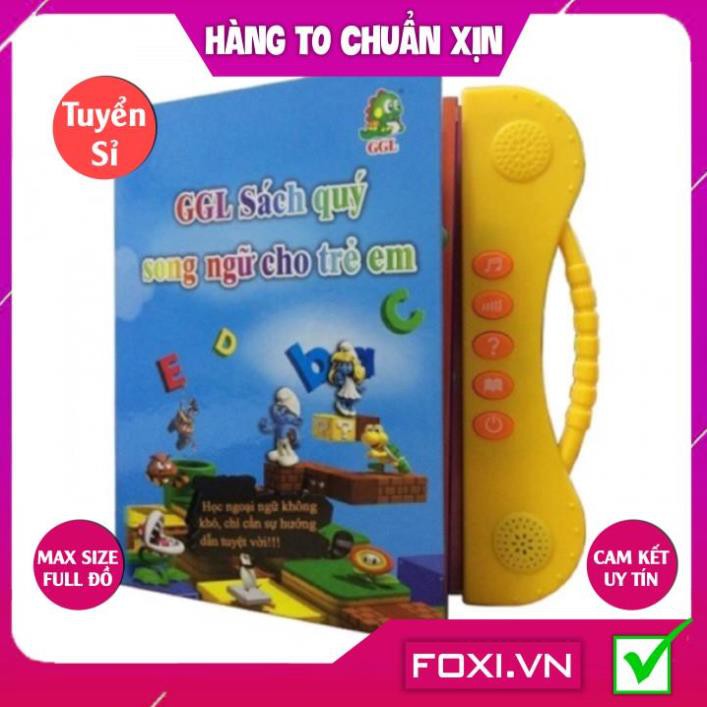 Sách nói Song Ngữ Anh-Việt Foxi Giúp Trẻ Học Tốt Tiếng Anh-có bút-có âm thanh-phát triển trí tuệ