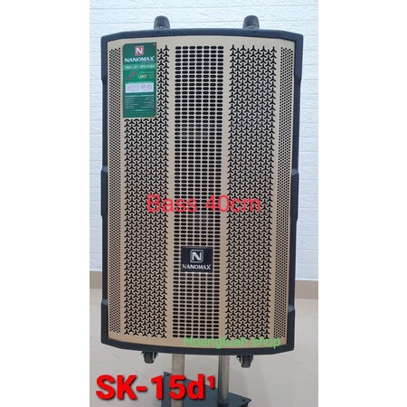LOA KÉO GỖ NANOMAX 4 TẤC SK-15B9 2 micro bluetooth