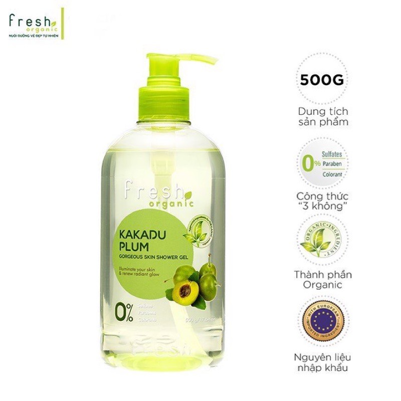Sữa Tắm Hữu Cơ Fresh Organic Shower Gel 500g