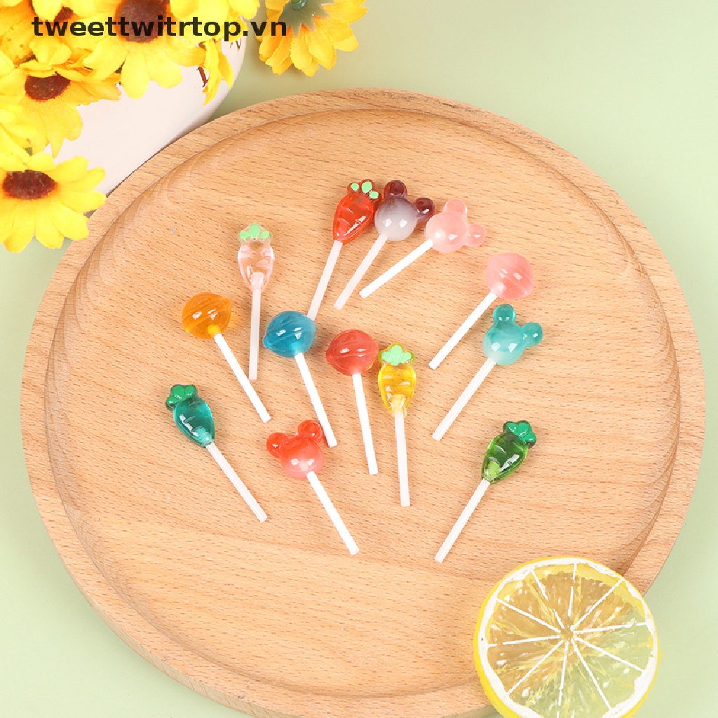 5 Kẹo mút giả trang trí nhà búp bê xinh xắn