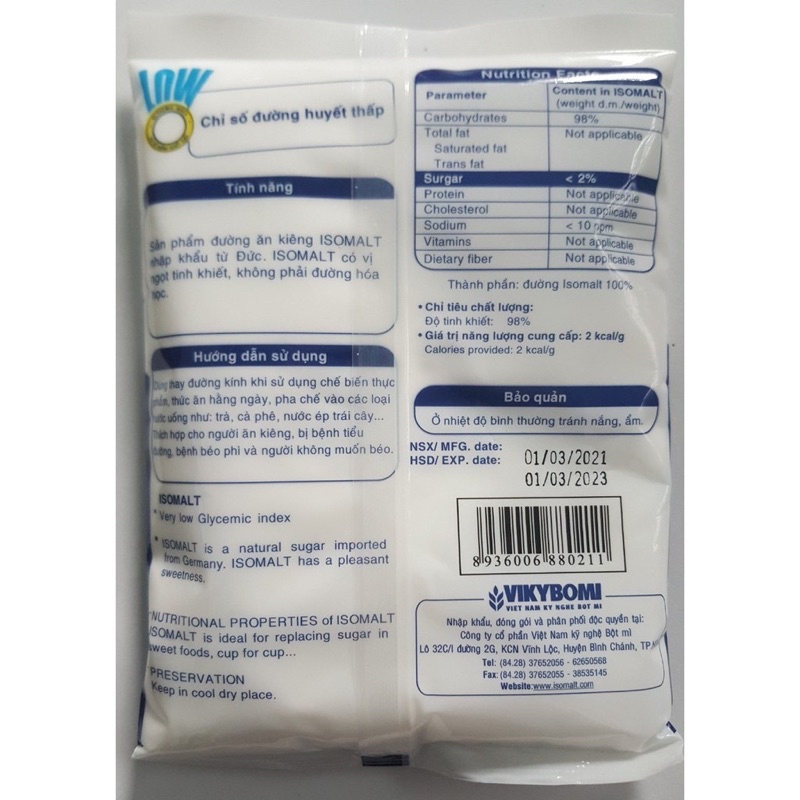 Đường Ăn Kiêng ISOMALT VIKYBOMI ( 300g)