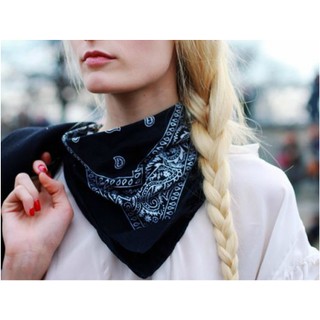 Khăn vuông Hiphop Turban dùng để quấn cổ, khăn trùm, yếm xinh phong cách Hàn Quốc