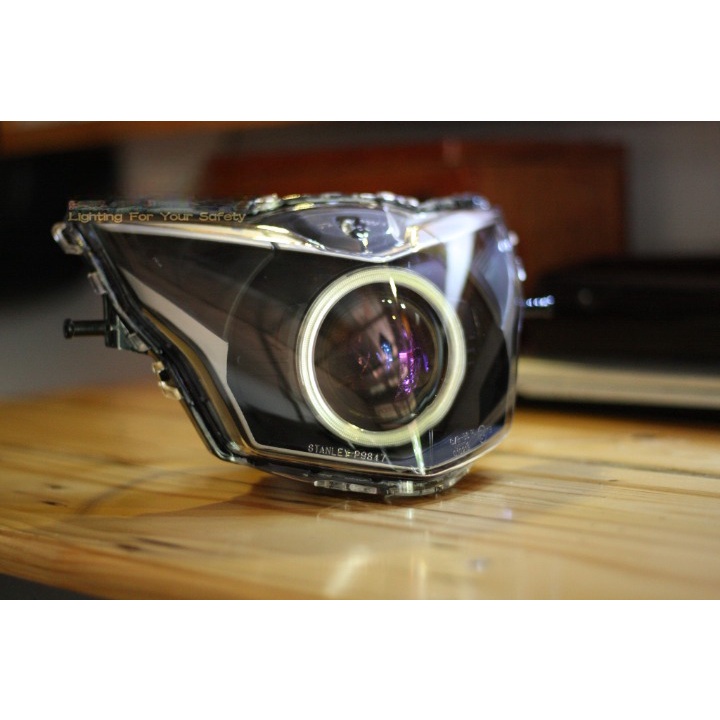 Bi Cầu Led B11 Lens tím cho Exicter 135 5 số và Sạc Exciter 150i hoặc sạc HCE