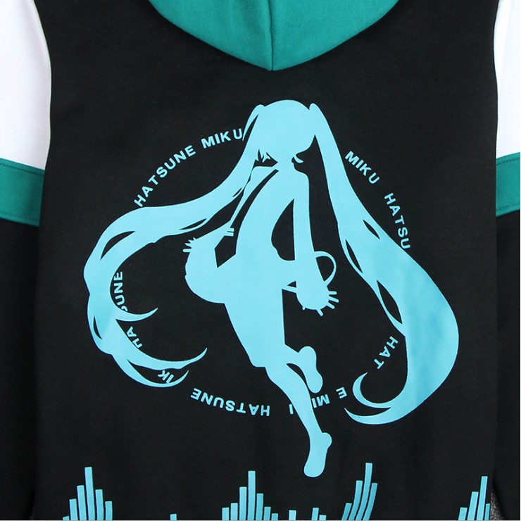 Áo Hoodies tay dài hoạ tiết hoạt hình Hatsune Miku thiết kế phù hợp cho nam và nữ | BigBuy360 - bigbuy360.vn