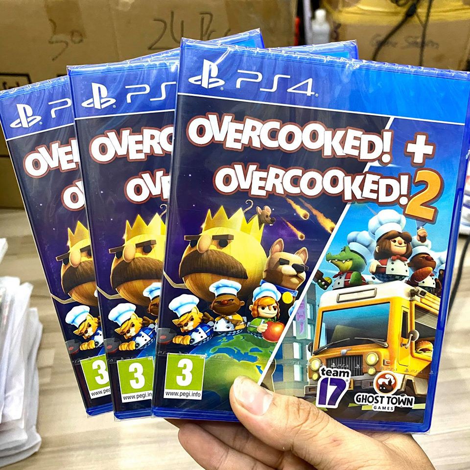 [Freeship toàn quốc từ 50k] Đĩa Game PS4: OVERCOOKED! 1 + 2