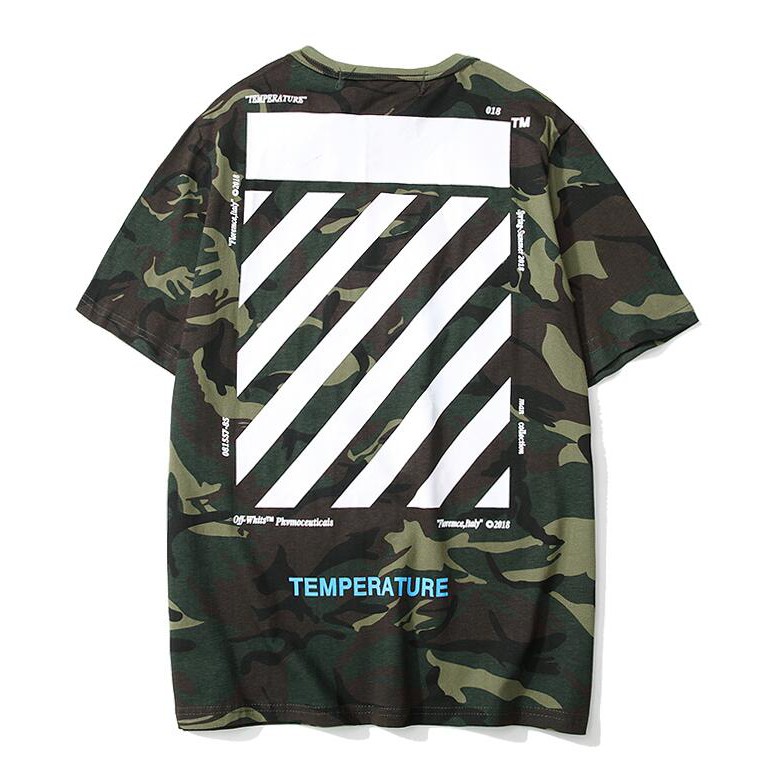 Áo Thun Off-White Tay Ngắn Chất Cotton In Chữ Thời Trang