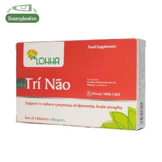 Lohha Trí Não - Hỗ Trợ Giảm Các Triệu Chứng Sa Sút Trí Tuệ, Teo Não- Hộp 30 viên