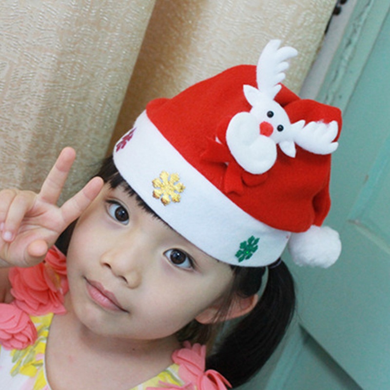 1 Mũ Ông Già Noel Tuần Lộc Giáng Sinh Có Đèn LED