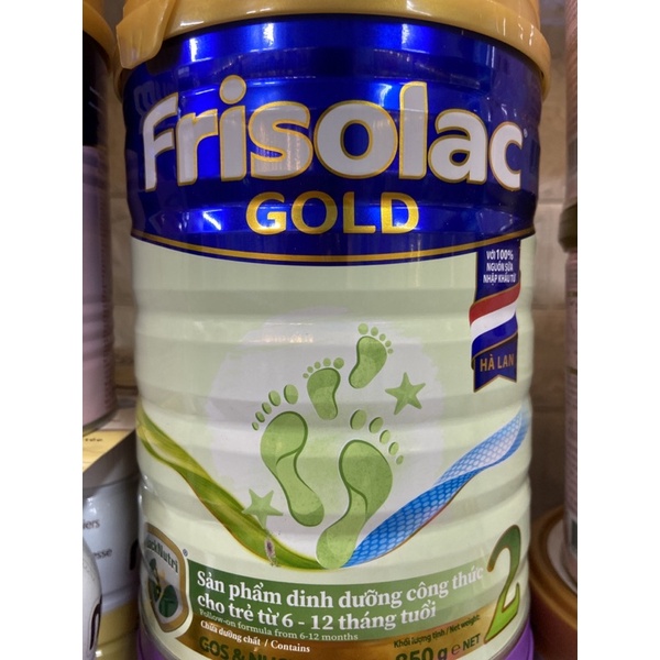 SỮA Frisolac Gold 2 cho bé 6-12 tháng lon 900g