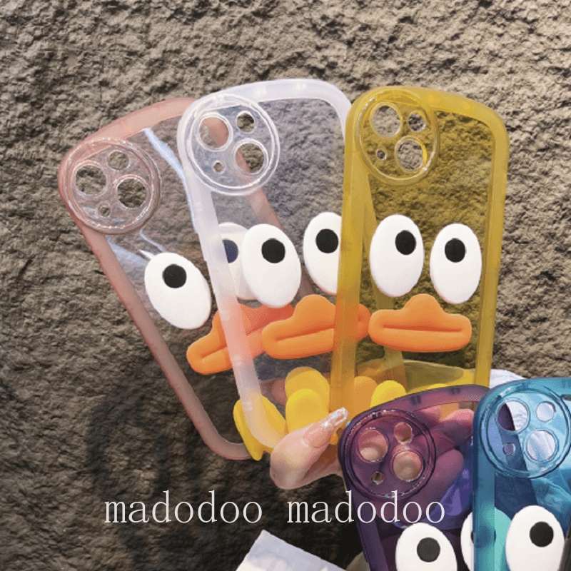 Soft Casing Huawei Nova 10 Pro 9 SE Y90 Y70 Cartoon 3D Expressio Duck ins Round Fine Hole Clear Lens Protection Soft Phone Case Full AirBag Anti-fall Back Cover NKS 15