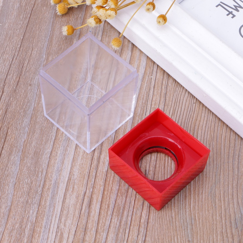 1 Hộp Đựng Giấy Tờ Hình Vuông Có Kẹp Màu Sắc Ngẫu Nhiên