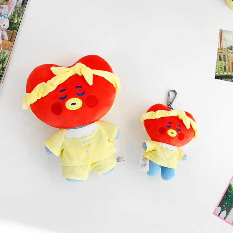 Búp Bê Nhồi Bông Mềm Mại KPOP BTS 20cm Kèm Móc Khóa