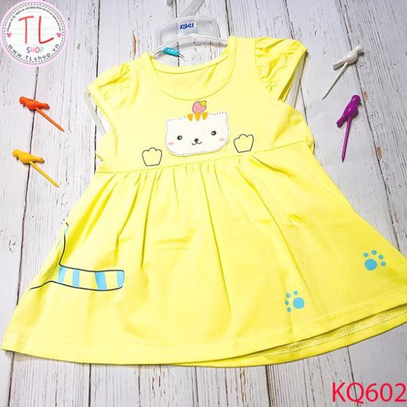Thời Trang Trẻ Em - Đầm babydoll hình mèo đáng yêu – Quần Áo Bé Trai - Bộ Bé Trai - Quần Áo Bé Gái - Bộ Bé gái