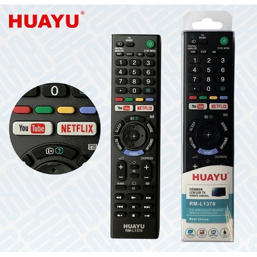 [FREESHIP 50K]_REMOTE ĐIỀU KHIỂN TIVI SONY SMART HUAYU RM-L1370 THAY THẾ RMT-TX300P