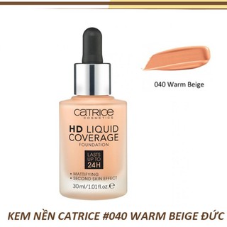 Kem Nền Kiềm Dầu Catrice HD 24h Liquid Coverage Foundation