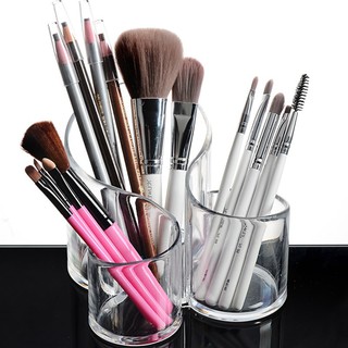 (Có Sẵn) Cốc cọ 3 ô tròn vát CC06