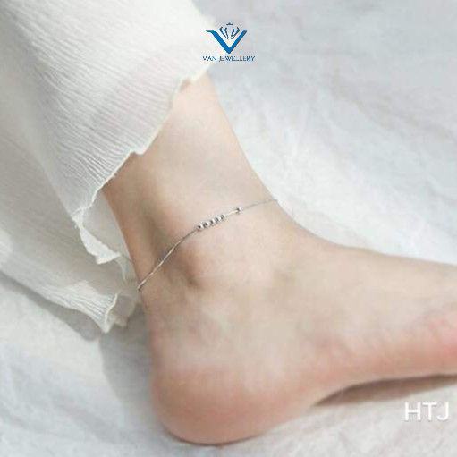 Lắc chân bi bạc sợi mảnh siêu xinh