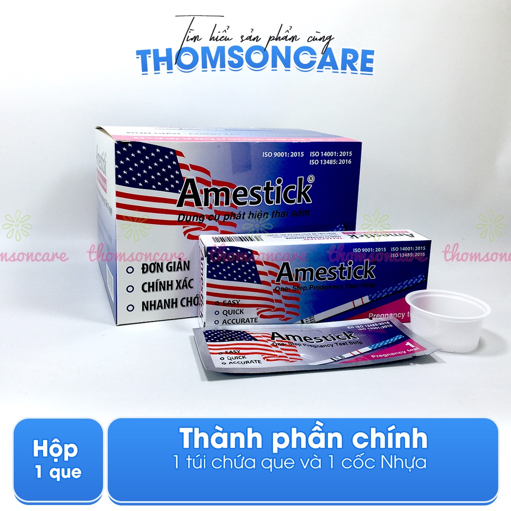 Que thử thai Amestick - Test thử thai nhanh