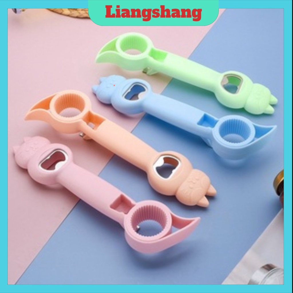 Dụng cụ mở nắp 4in1 FREESHIPCây mở nắp chai bia, nước ngọt đa chức năng (tuyển sỉ).